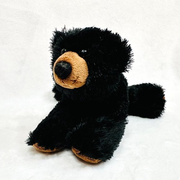 Aurora Black Bear Beanie Type Stuffed Plush Toy by Aurora - Picture 5 of 9